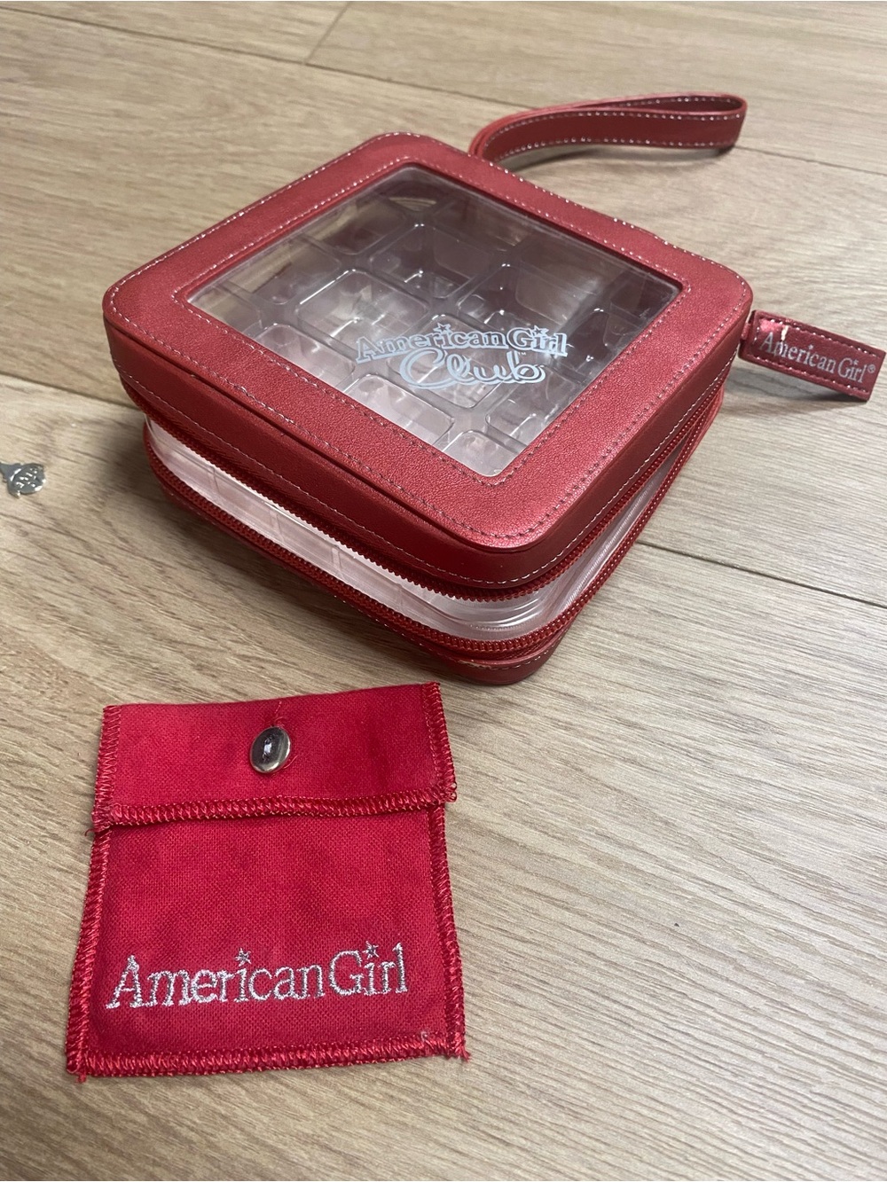 American Girl Club Charm Bracelet with charms and case - Picture 2 of 6